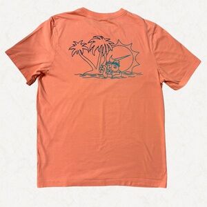 Nike Orange Flamingo Palm Tree Graphic Tee Men’s Medium Summer Beach Shirt